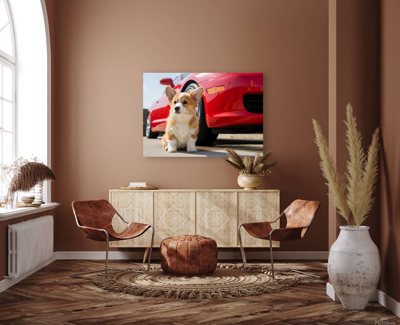 Clean Corgi Puppy After Successful Car Wash Reproduction