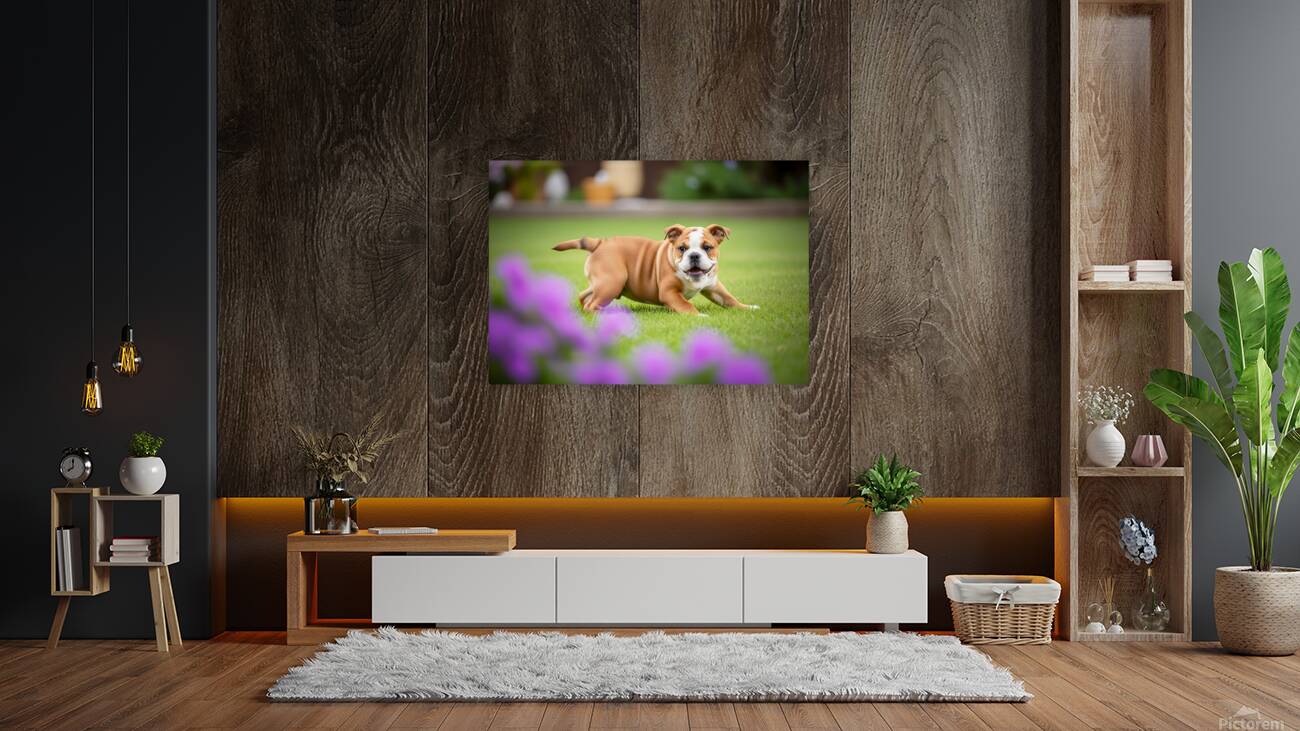 Bulldog Puppy Discovers His Tail Reproduction