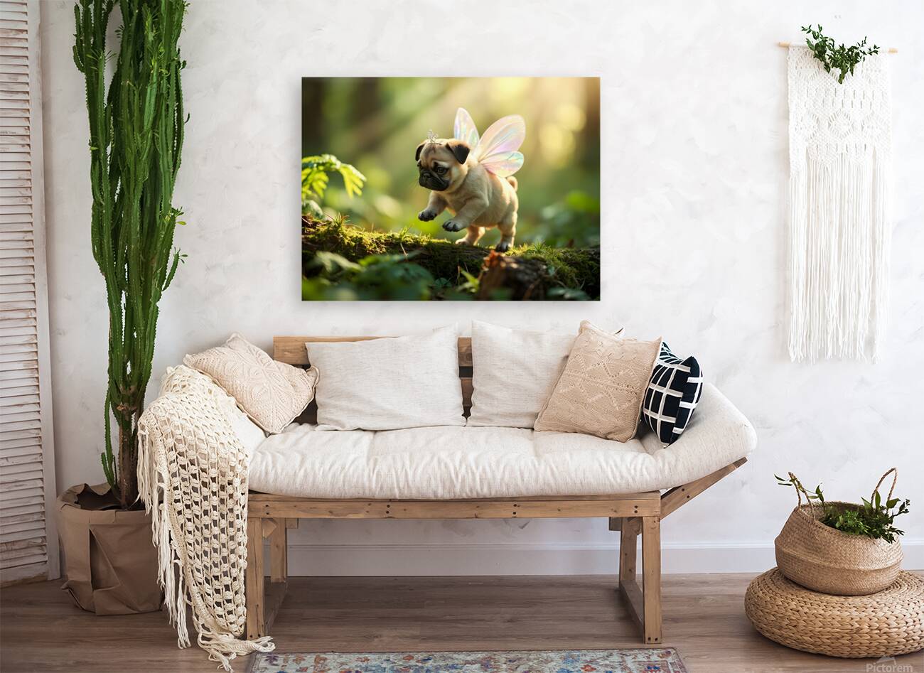 Pug Puppys Magical Garden Adventure Begins Reproduction