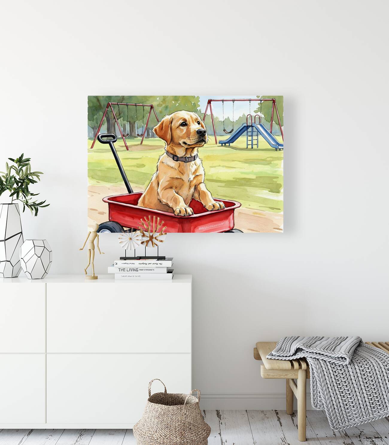 Happy Puppy Relaxes After Fun Adventure Reproduction