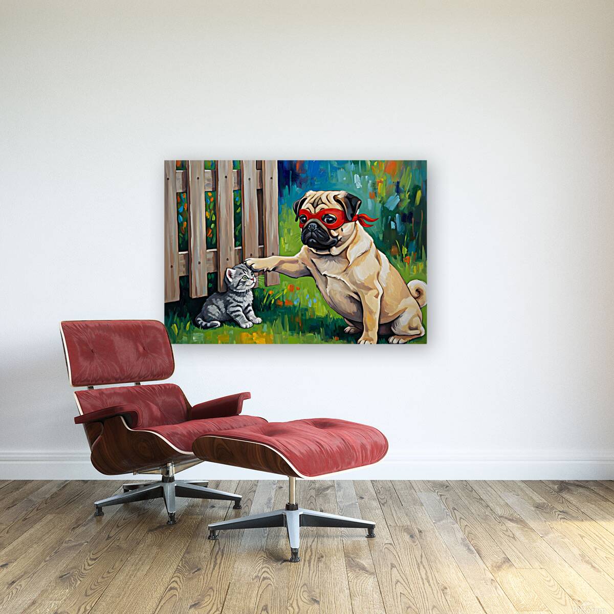 Pug Puppy Superhero Rests After Heroic Day Reproduction