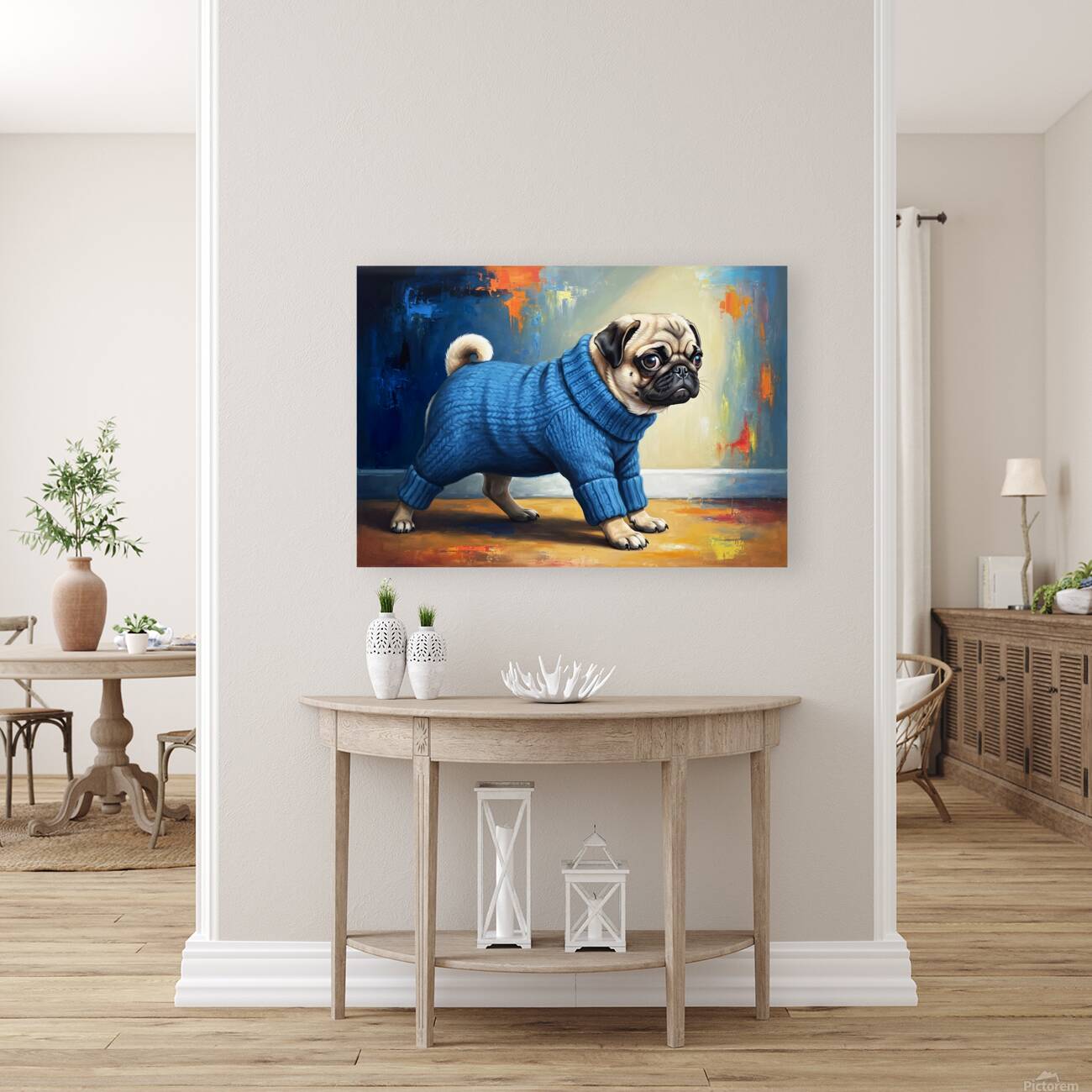 Pug Puppy Successfully Escapes Sleeve Reproduction