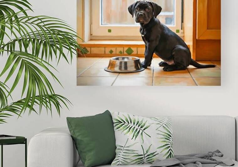 Cane Corso Puppy Discovers Dinner Time by Puppy Prints