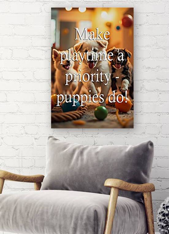 Prioritize Play Like These Happy Puppies by Puppy Prints