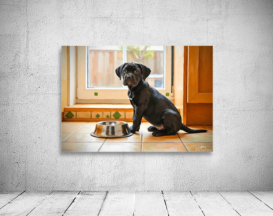 Cane Corso Puppy Discovers Dinner Time Wall Preview