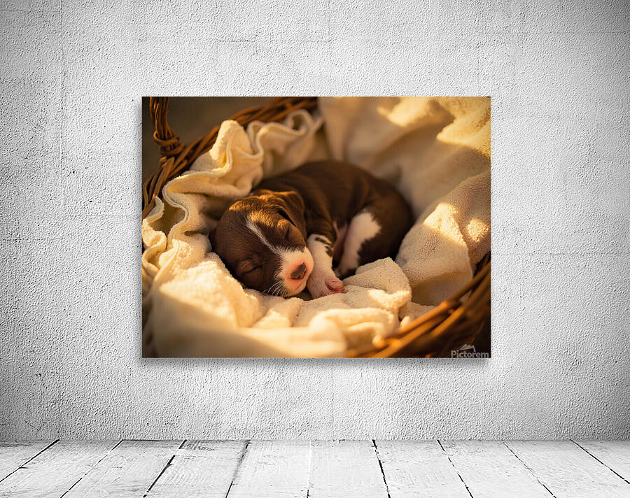 German Shorthaired Pointer Puppy Dreams Peacefully Wall Preview