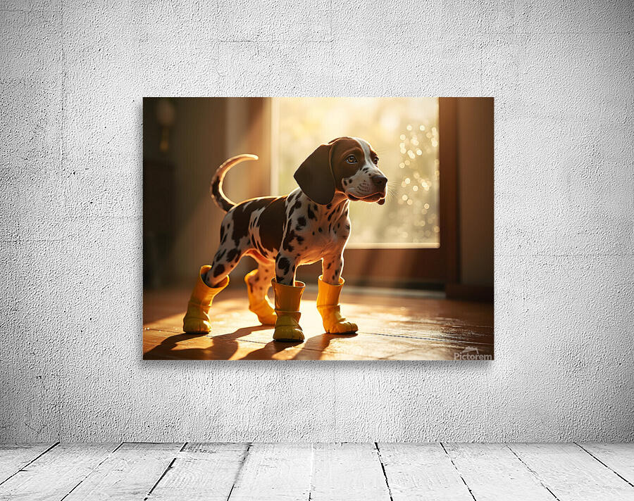 German Shorthaired Pointer Puppy Gets Ready For Rain Wall Preview