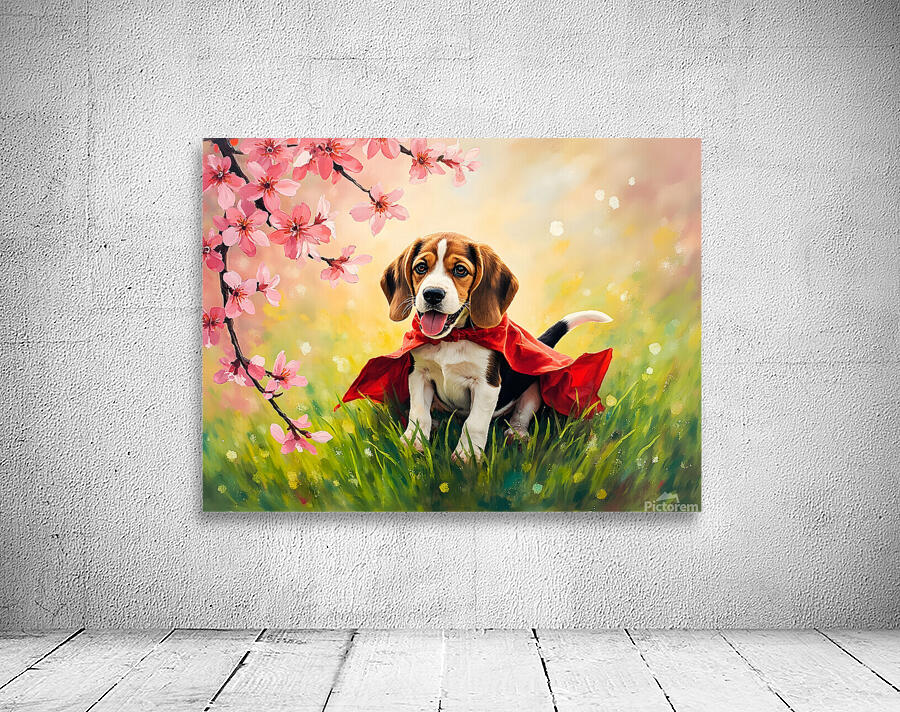 Beagle Puppy Feels Like A True Hero Wall Preview