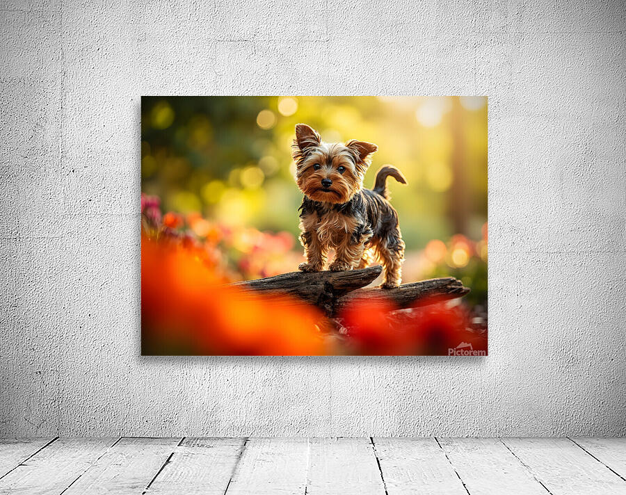 Yorkshire Terrier Puppy Naps After Stick Adventure Wall Preview