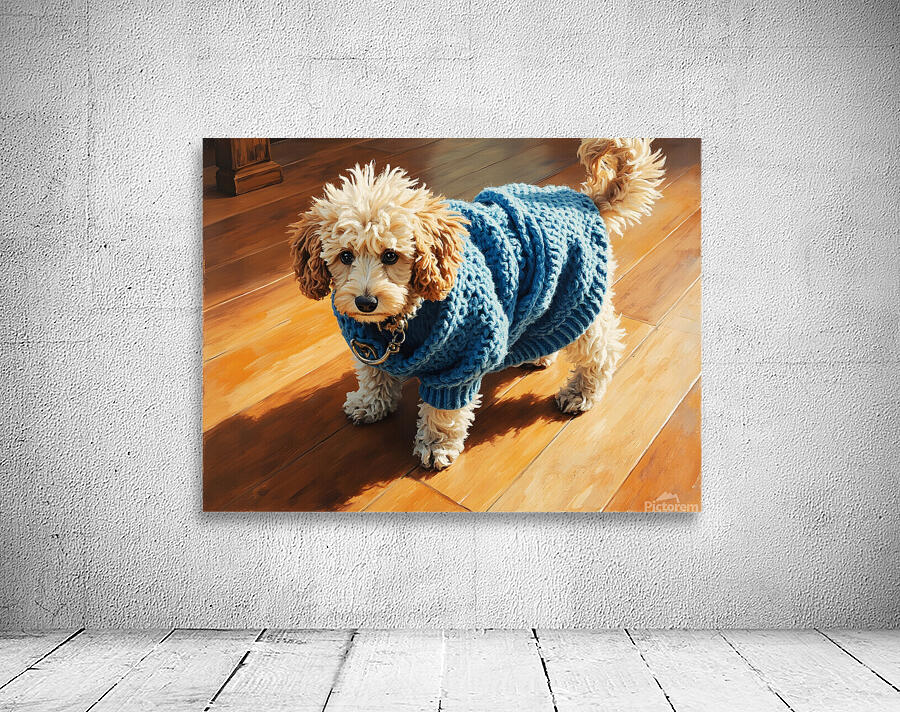 Poodle Puppy Finally Free From Sweater Wall Preview