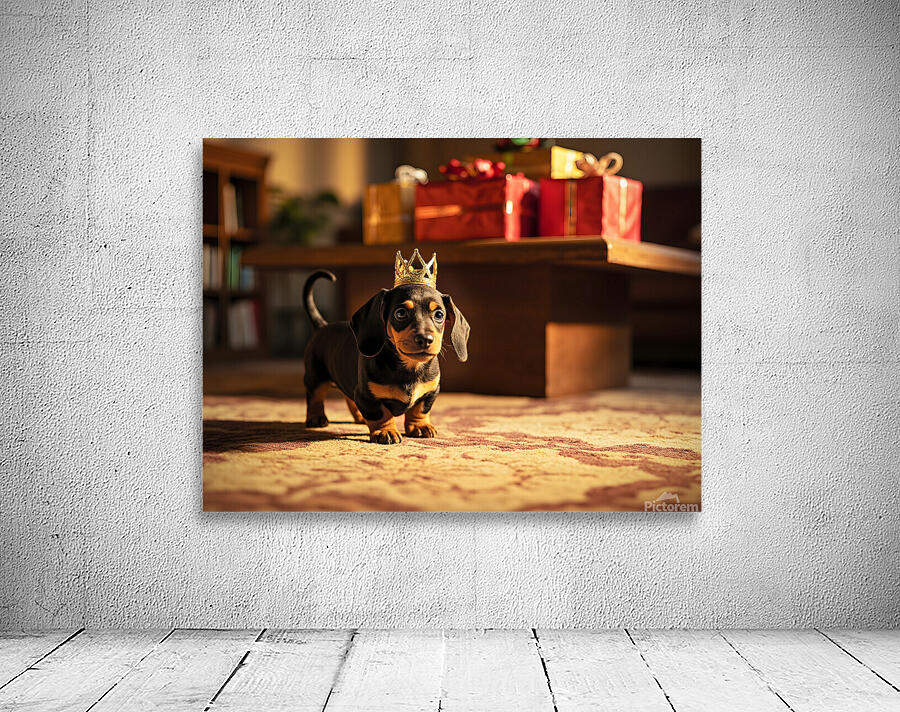 Dachshund Puppy Gets Ready For Birthday Celebration Wall Preview