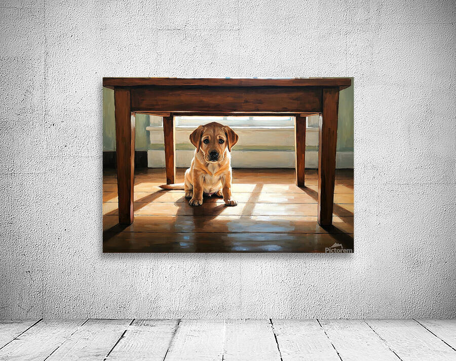 Brave Labrador Puppy Emerges After Storm Passes Wall Preview