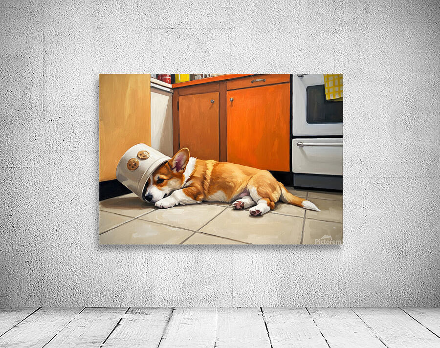 Free Corgi Puppy Celebrates His Escape Wall Preview