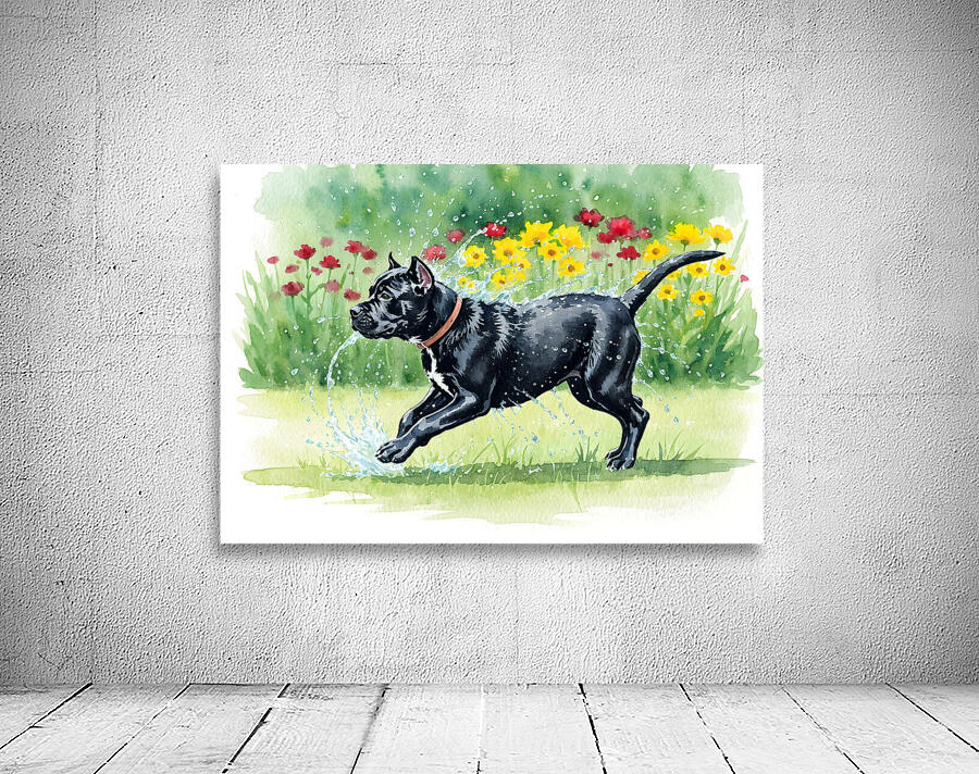 Content Cane Corso Puppy Rests After Rain Play Wall Preview