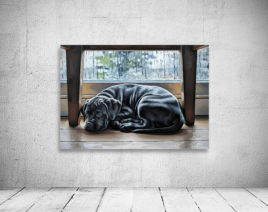 Brave Cane Corso Puppy Emerges From Hiding Wall Preview