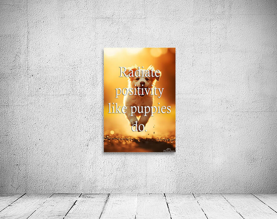 Radiate Positivity Like Happy Puppies Wall Preview