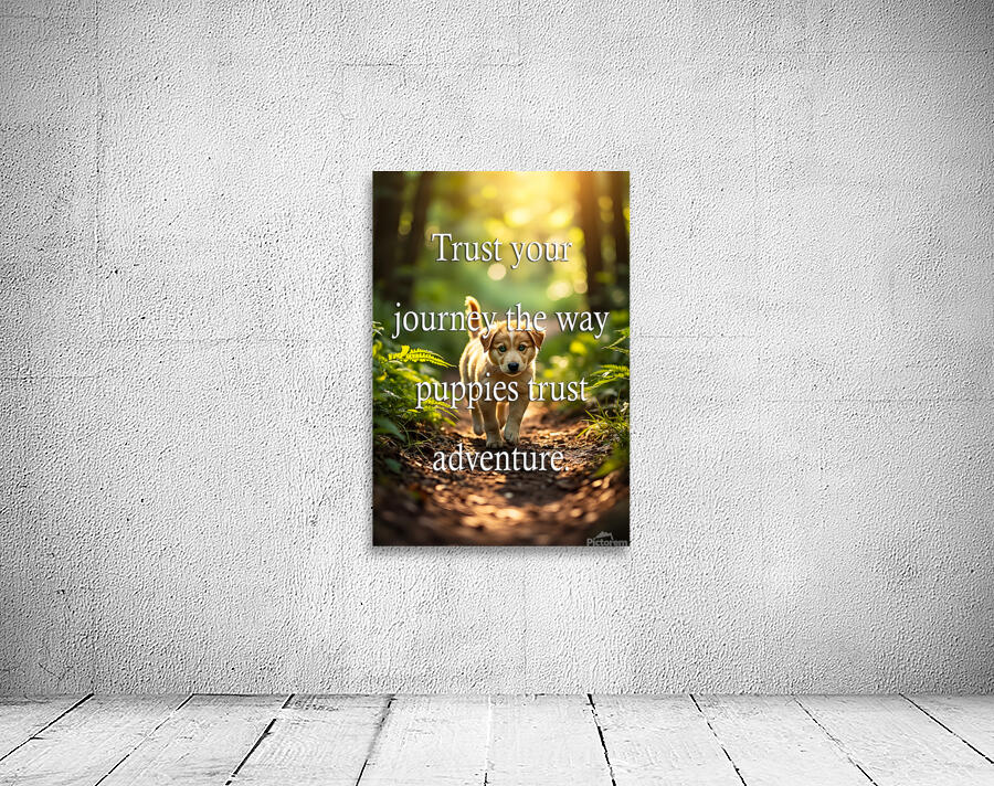 Trust Your Journey Like Adventurous Puppies Wall Preview