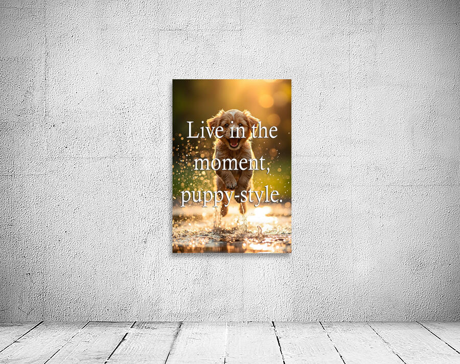 Live in the Moment Like Puppies Wall Preview