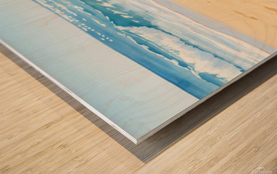 Shih Tzu Puppys First Beach Adventure With Cool Sunglasses Wood print