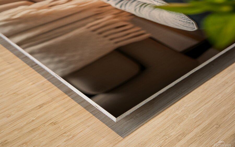 German Shepherd Puppy Getting Sleepy In Cozy Bed Wood print