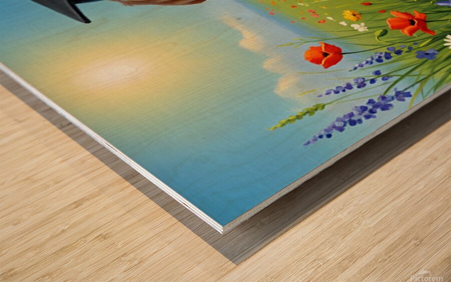 Labrador Puppys Big Graduation Day Wood print