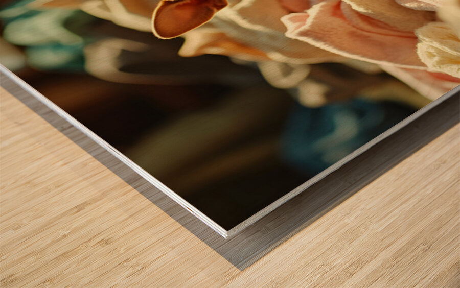 Chihuahua Puppy Discovers Laundry Adventure Wood print