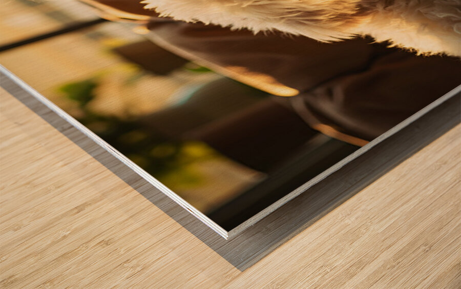 Poodle Puppy Dreams During Story Time Wood print