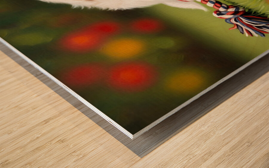 Shih Tzu Puppy Sound Asleep After Playtime Wood print