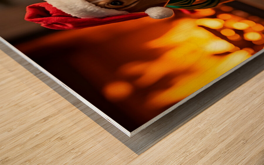 Beagle Puppy Rests After Holiday Adventures Impression sur bois