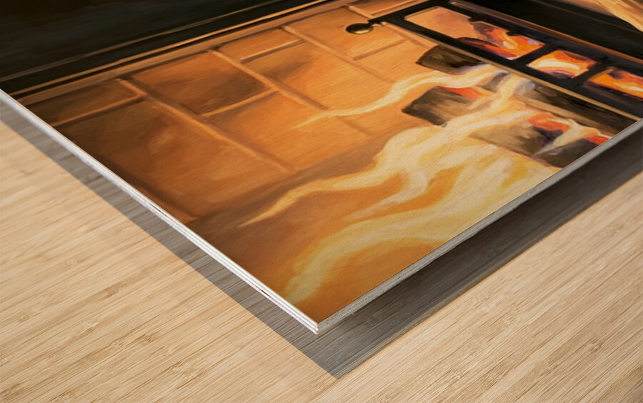 French Bulldog Puppy Happy And Warm After Beach Adventure Wood print