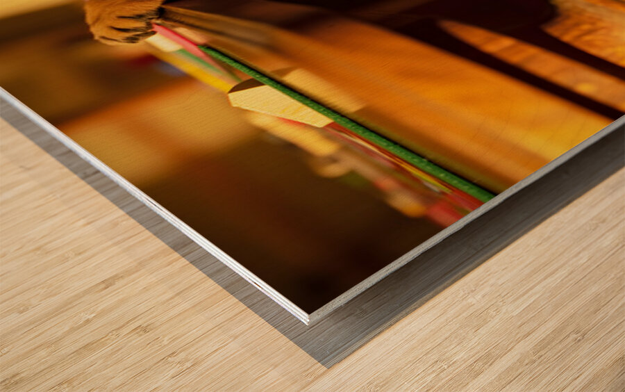 Rottweiler Puppy Discovers Family Game Night Wood print