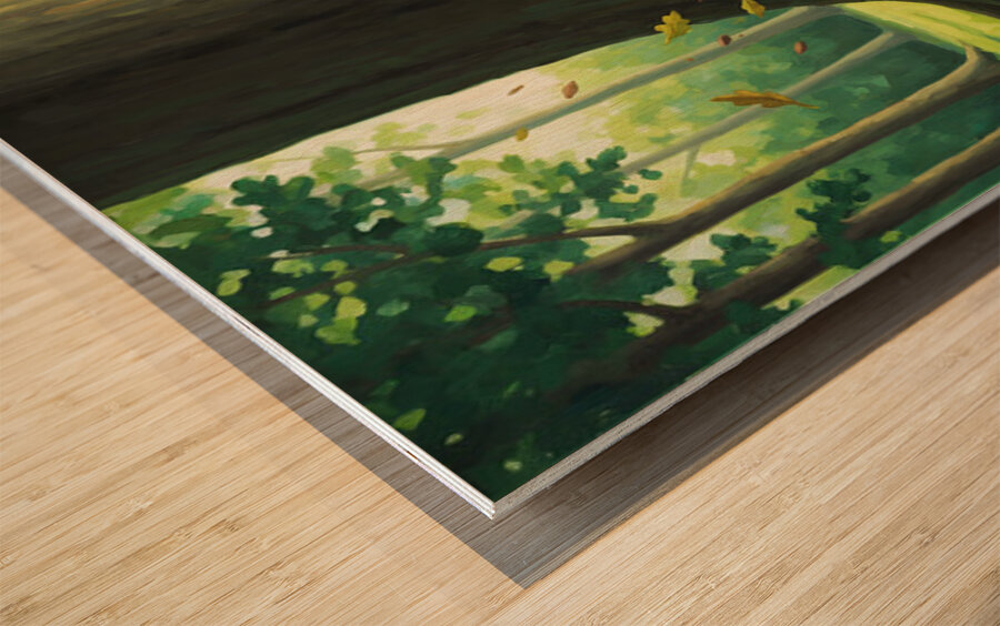 Successful Bichon Pirate Finds Amazing Treasure Chest Wood print