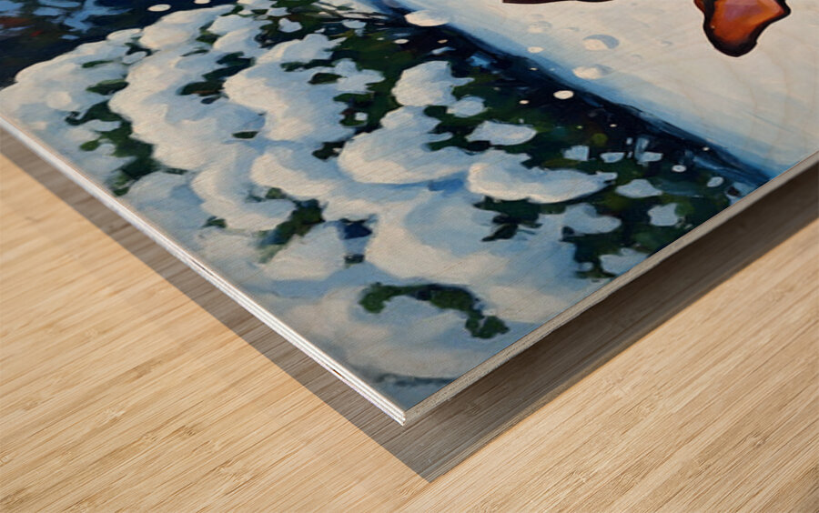 Sleepy Dachshund Puppy Warms Up By Cozy Winter Fireplace Wood print