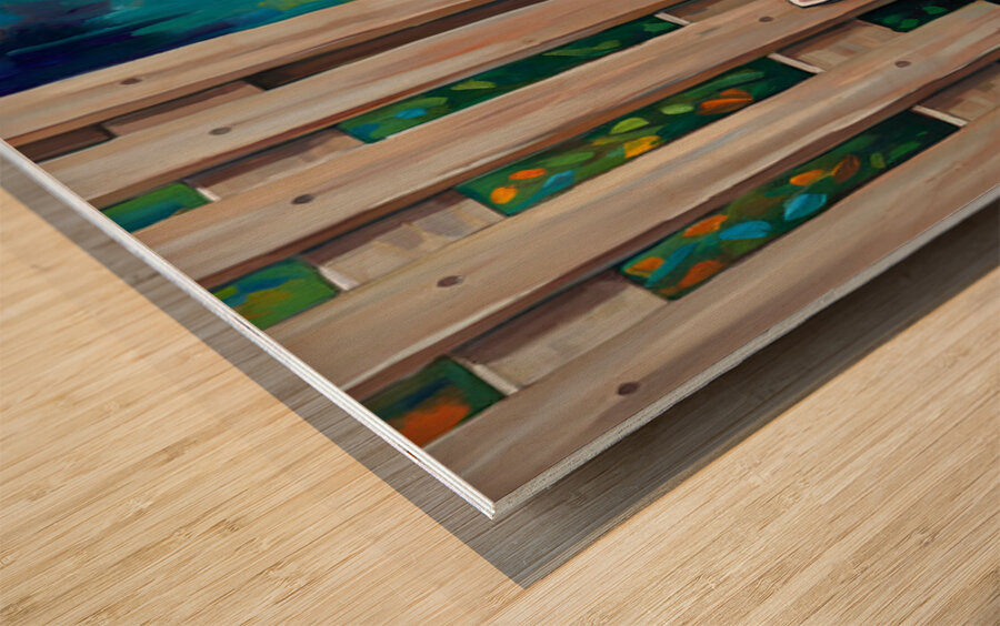 Pug Puppy Superhero Rests After Heroic Day Wood print