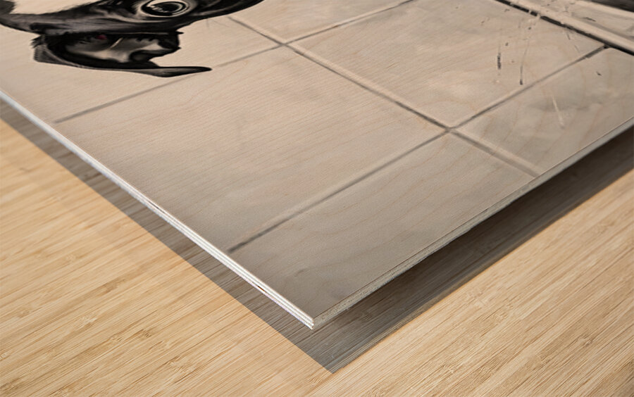 Happy Boston Terrier Puppy Enjoys Sudsy Bath Time Wood print