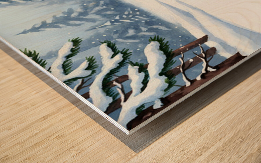 Chihuahua Puppys First Winter Day In Red Sweater Impression sur bois