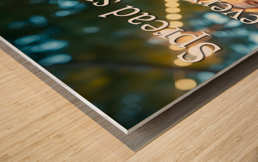 Spread Smiles Like This Joyful Puppy Wood print