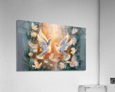abstract oil painting that captures the essence of butterfly Acrylic Print