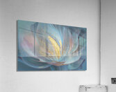 abstract oil painting that captures the essence of flowers  Acrylic Print