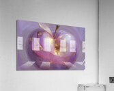 abstract oil painting that captures the essence of flowers  Acrylic Print