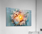 abstract oil painting that captures the essence of guitar music Acrylic Print