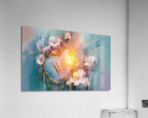 abstract oil painting that captures the essence of guitar music Acrylic Print