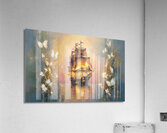 abstract oil painting that captures the essence of flowers  17 Acrylic Print