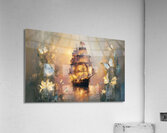 abstract oil painting that captures the essence of flowers  44 Acrylic Print