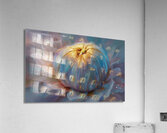 abstract oil painting that captures the essence of flowers  28 Acrylic Print