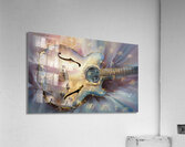 abstract oil painting that captures the essence of flowers  37 Acrylic Print