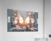 abstract oil painting that captures the essence of flowers  39 Acrylic Print