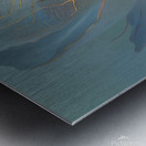 abstract oil painting that captures the essence of flowers  Metal print