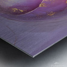 abstract oil painting that captures the essence of flowers  Metal print