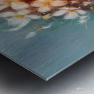 abstract oil painting that captures the essence of guitar music Metal print